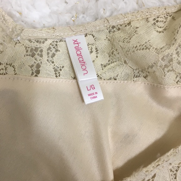 Xhilaration Lace Floral Embroidered High Low Dress - Picture 6 of 8